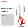 Tijeras de Sastre Profesionales de Acero Sk5 para Cortar Tela y Coser, Tijeras Domésticas Duraderas con Aleación de Aluminio y Recubrimiento de Plástico