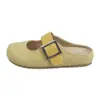 Zapatos planos slip-on retro estilo bohemio para mujer, nuevo modelo 2026, medias pantuflas de punta cerrada, pantuflas de mujer, transfronterizo