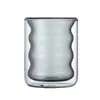 Taza de vidrio borosilicato de doble capa para el hogar, creativa, de aspecto atractivo, vaso de agua oruga, vaso de agua de vidrio resistente al calor