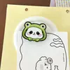 Clipes de Plástico PP de Panda de Desenho Animado Inserções de Clipe Estética de Alto Valor Clipe de Anotação Armazenamento de Material Escolar Fofo Clipe de Papel de Teste Venda por Atacado