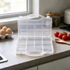 Caja de Almacenamiento de Plástico Portátil con 11 Compartimentos Caja de Almacenamiento para Componentes Hechos a Mano DIY Caja de Empaque Transparente Caja Organizadora para Accesorios de Ferretería