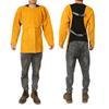 Roupa Protetora para Soldador Couro Anti-escaldante Roupa de Trabalho para Solda Elétrica Alta Temperatura Anti-radiação Avental de Couro Isolamento Térmico Roupa de Proteção