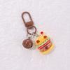 Juguete de Comida Gourmet Simulada Animal Cubierta Protectora para Aipods Carcasa de Auriculares Colgante Colgante Popular para Mochila Escolar Decoración de Joyería