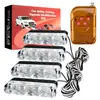 Luz de flash para carro direto da fábrica controle remoto sem fio um para quatro 3 LEDs * 4 clipes luz de advertência estroboscópica