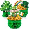 Adornos Decorativos de Panal Tridimensionales del Día de San Patricio Adornos de Mesa para Fiesta de Celebración del Día de San Patricio Interiores y Exteriores