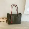 Colección Otoño 2026: Bolso Tote Simple y Elegante, Color Sólido, Gran Capacidad, Bolso de Hombro, Bolso de Hombro de Moda y Casual