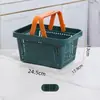Nuevo Almacenamiento Portátil Azul Papelería Estudiante Cesta de Almacenamiento Extraíble Baño Artículos de Tocador Cosméticos Hueco Drenaje Azul