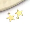 Accesorios de Estampado de Patrón de Acero Inoxidable Colgante con Forma de Luna, Estrella, Trébol de Cuatro Hojas para Collar, Pulsera DIY Accesorios Colgante