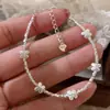 Pulsera Mariposa Plata Rota para Mujer 2024 Nuevo Estilo Coreano Simple Lujo Ligero Cuentas de Alta Gama Nuevo Estilo Chino Joyería de Mano