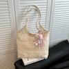 Bolsa de Ombro de Renda com Design de Nicho para Mulheres Pedido Estrangeiro Novo Modelo 2026 Grande Capacidade Alto Valor Estético Bolsa Tote para Deslocamento Diário