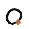 Goma para el pelo de tela con temática de oso, Diadema de tela de alta elasticidad, Goma para el pelo plisada, Scrunchie de seda helada, Cuerda para el pelo trenzada esponjosa