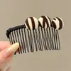 Pente para Cabelo com Estampa de Leopardo Retrô Doce Sem Costura com Múltiplos Dentes Estilo Coreano High-End Versátil Presilha de Cabelo para Mulheres Adultos Acessórios de Cabelo Headwear