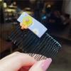 Peine para el cabello con artefacto para romper el cabello de niños, horquilla para el cabello con acabado de flequillo, accesorios para el cabello de verano, tocado con horquilla para mujer
