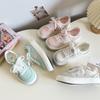 Zapatos de plataforma verdes frescos pequeños para mujer 2025 primavera nuevos con falda originales de nicho versátiles zapatos de estrella 6623