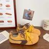 Zapatos Estilo Forrest Gump de Zhao Lusi para Mujer, Nuevos Versátiles Casuales de Nicho Puff 2025, Zapatos Amarillos Feos-Lindos