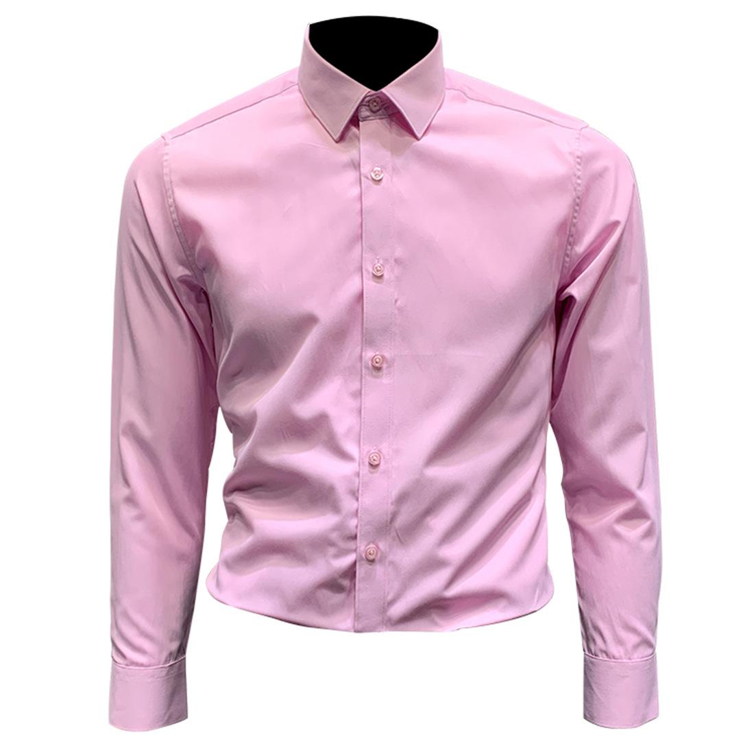 NS101纯色长袖衬衫 粉色 (1).jpg