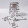 Bolso de Labios Cruzado de Hombro Único Hueco de Moda Bolso Cruzado para Niños Bolso Pequeño de Moda Bolso Versátil de Orejeras de Nicho de Temperamento