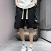 Shorts masculino para trabalho, novo modelo verão 2026, marca moderna estilo americano, respirável, fino, calça esportiva casual, shorts soltos no joelho