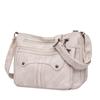 Bolsa de Ombro Retrô Europeia e Americana Moda Feminina Pequena Couro Macio 2024 Nova Bolsa Crossbody de Ombro Bolsa Feminina de Grande Capacidade Atacado