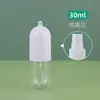 30 40 50ml Frasco Spray Transparente Cápsula Frasco de Fundo Redondo Plástico Dispenser de Líquido Perfumado Frasco Pequeno Spray Frasco Spray