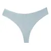 Tanga de moda transfronteriza personalizado de fábrica, ropa interior fina acanalada de color liso, calzoncillos deportivos transpirables, talle bajo talla grande