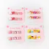 Pegatinas de uñas para niñas directo de fábrica, dibujos animados, uñas postizas para niños, 10 parches de uñas lindos para niñas