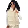 Nuevo Chaleco de Algodón sin Mangas para Mujer Ropa Exterior Tendencia Otoño e Invierno Chaleco Sencillo Chaleco de Algodón Mayoreo