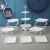Suporte de mesa para sobremesas, pratos, expositores, enfeites, bandeja para lanches e frutas, decoração de casamento, mesa de centro para sala de estar, prato de frutas personalizado