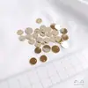 Cobre Revestido de Oro de 14K Color Oro Real Accesorios que Conservan el Color Pendientes Hechos a Mano Colgante para Oreja Agujero de Borde Colgante de Pendiente de Agujero Único Material