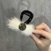 Presilha de cabelo felpuda estilo coreano Nova presilha de cabelo badminton prendedor de cabelo elegante luxo leve moda acessórios de cabelo elegante totalmente Diamante