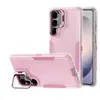 Adequado para Capa de Celular Samsung A57 Forerunner à Prova de Três Impactos, Suporte de Lente A37, A17 Anti-Queda, Capa Protetora A07