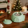 ZongBo Silicone Casa de Natal Pote de Armazenamento Copo para Vela Boneco de Neve de Natal Árvore de Natal Combinação de Velas Ornamento Molde de Silicone