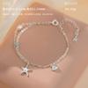 Yongcheng Plata de Ley S925 Plata Pura S999 Collar de Estrella de Mar Aguamarina Perla Conjunto de Conchas Dropshipping Diseño de Nicho