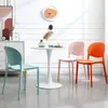 Silla de comedor, estilo nórdico, engrosada para uso doméstico, comedor moderno, taburete de plástico, silla comercial, silla de comedor de plástico