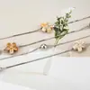 Cadena de Cintura Metálica Decorada con Conchas de Gama Alta Accesorios para Vestido de Niña Cuerda Delgada de Flor para Jeans Cinturón para Mujer