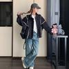 2025 Primavera y Otoño Nueva Era Reductor Versátil Cómodo Mejora de Calidad Moda Bloqueo de Color Chaqueta de Béisbol Tendencia