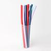 Vendas diretas da fábrica Material Pp Canudo dobrado Reutilizável Comprimento Tamanho Canudo personalizável Multicolorido Opcional