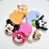 Accesorios de Resina Oso Fresa de Dibujos Animados Gato Cafetero Pegamento de Crema DIY Pasador Joyería Imán para Nevera Llavero Paquete de Materiales