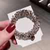 Cocar da Coreia do Sul Pearl Crystal pulseira de cabelo de uso duplo headband feminino Net Red simples ins Mori faixa de cabelo elástico
