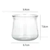 Taza de Aromaterapia de Vidrio DIY Portavelas Simple Transparente Taza para Velas Casera Contenedor de Velas de Vidrio para el Hogar Taza Vacía Decoración