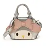 Nova Mini Coelho Desenho Animado Laço Estilo Pai-Filho Infantil Acessórios Bolsa de Mão Tote Transversal Pequena Bolsa Feminina