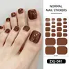 Pegatinas Brillantes para Uñas Estilo Nuevo Transfronterizas Zhengxiang para Niñas, Pegatinas Brillantes para Uñas de los Pies, Pegatinas Impermeables para Uñas para Exportación