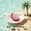Frutas Miniatura Translúcidas Brinquedos Comestíveis Grãos Fofos Modelos de Comida Artesanato DIY Presilhas de Cabelo Elásticos de Cabelo Chaveiros Pingentes