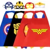 Capa de Héroe de Halloween para Niños Anime Iron Man Superman Capitán América Iron Man Hulk Capa Capa