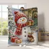 Manta de flanela temática de Natal com estampa digital, exclusivamente para vendas transfronteiriças, disponível para dropshipping de item único, adequada para capas de sofá e cochilos no escritório