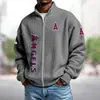 Sudadera Deportiva con Capucha y Cremallera de Talla Grande, Estilo Holgado, Estampado Digital 3D, Camisetas de Equipo de la NBA Transfronterizas Europeas y Americanas