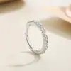 Roda Gigante Papel Curto Amor Longo Anéis de Casal Prata Esterlina S925 Design de Nicho de Alto Padrão Joia Versátil Anéis de Casal Abertos