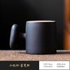 Caneca de cerâmica com alça de madeira e mudança gradual de cor transfronteiriça, caneca de café com leite, caneca de cerâmica japonesa, caneca de chá com mudança gradual de cor, xícara de degustação