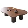 Mesa de Centro Nuvem Vintage Modelo Novo 2025 para Apartamentos Pequenos, Mesa de Centro de Luxo Leve Estilo Designer de Alto Padrão para Sala de Estar