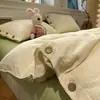 Nuevo Modelo 2026 Juego de Ropa de Cama Jacquard de Algodón Lavado - Juego de Cuatro Piezas para Todas las Estaciones, Incluye Sábana Plana, Sábana Ajustable y Funda de Edredón (Set de tres piezas)